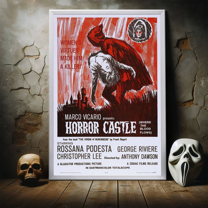 "Horror Castle" (1964) Framed Movie Poster