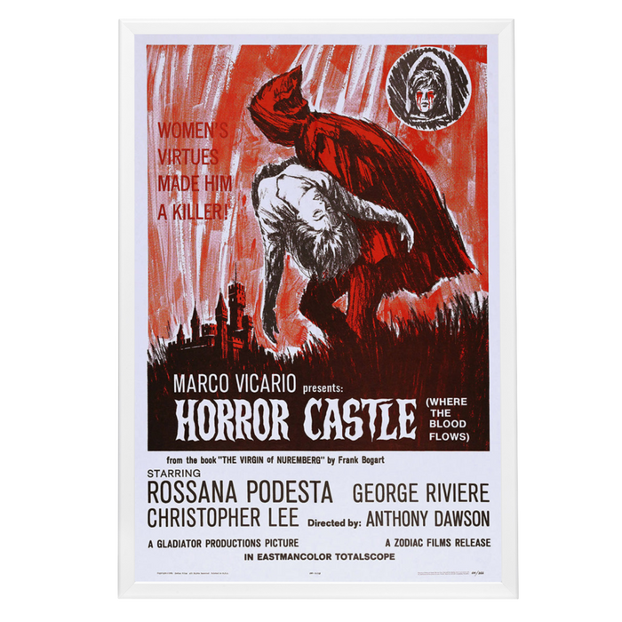 "Horror Castle" (1964) Framed Movie Poster