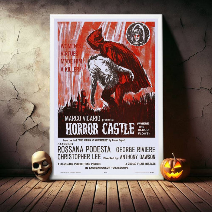 "Horror Castle" (1964) Framed Movie Poster