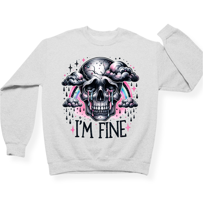 I'm Fine Skeleton Crewneck