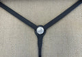 Breast Collar - BC13 - Basket Black w/ 2” Silver Overlay Concho