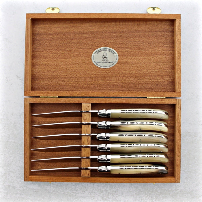 Laguiole Forged Steak Knives Horn Tip