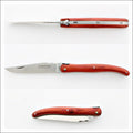Laguiole Full Handle 12 cm Rosewood pocket knife, top-down view. Handcrafted details, 100% Made in France.