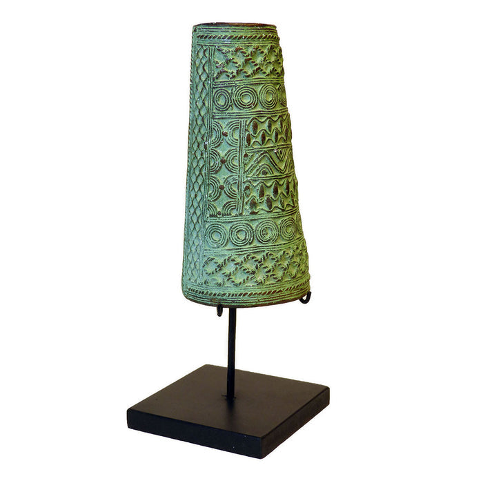 Large Tikar Bronze Cuff with stand
