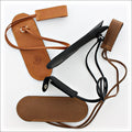Le Poche avec Gousset Leather Knife Sheath for 11 & 12 cm Pocket Knives, - Handcrafted by Max Capdebarthes