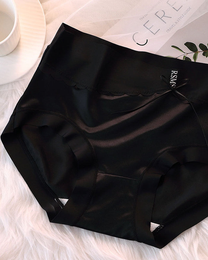 Luxury High Waist Tummy Control Satin Panties  - By Qivii
