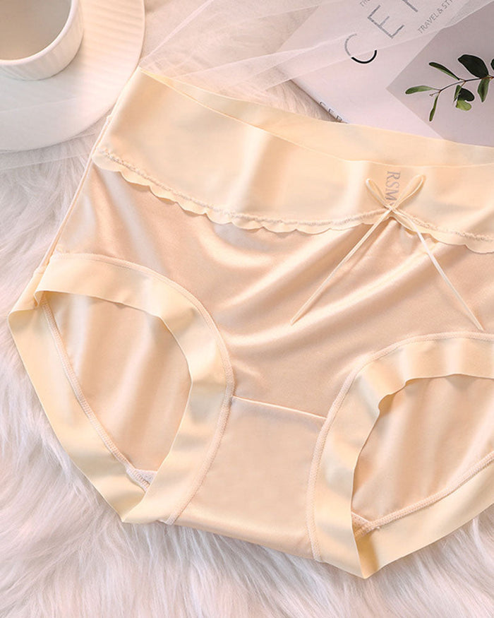 Luxury High Waist Tummy Control Satin Panties  - By Qivii