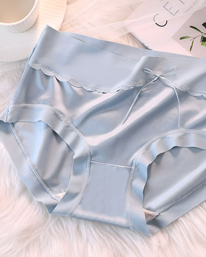 Luxury High Waist Tummy Control Satin Panties  - By Qivii