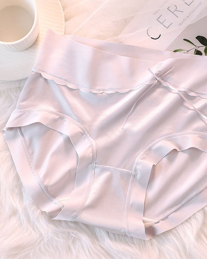 Luxury High Waist Tummy Control Satin Panties  - By Qivii