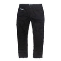 Makobi Prato Black/Black Denim Jeans with distressed details and skinny fit