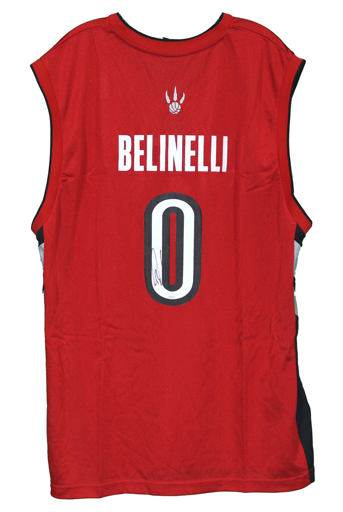 Marco Belinelli Toronto Raptors Signed Autographed Red #0 Jersey JSA COA
