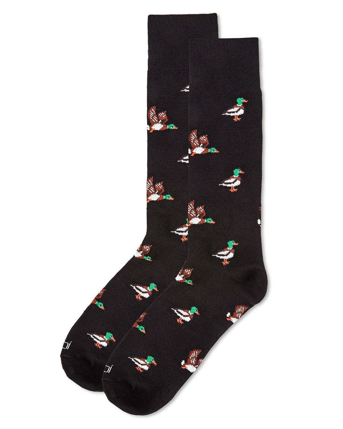 MeMoi A Mallard Most Fowl Bamboo Blend Men's Crew Socks - Premium socks from Infinity Classics International Inc. - Just $9! Shop now at Pat's Monograms