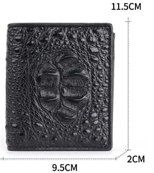 Men's Luxury Crocodile Leather wallet  - By Qivii