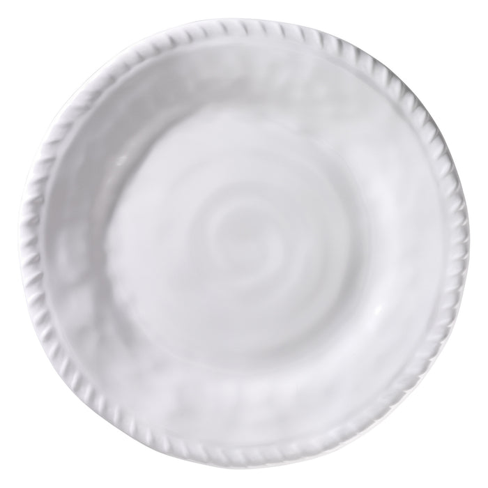 Merritt White Nautical Rope Melamine Plates - The Barrington Garage