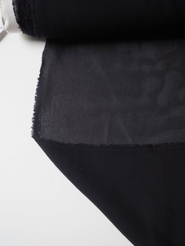 Midnight Viscose Chiffon