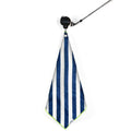 Magnetic Towels in Navy Stripe Magnetic Golf Towel by Birdie Girl Golf