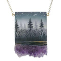 FW227A $122 - Brass - Strata Crystal 20in Necklace A