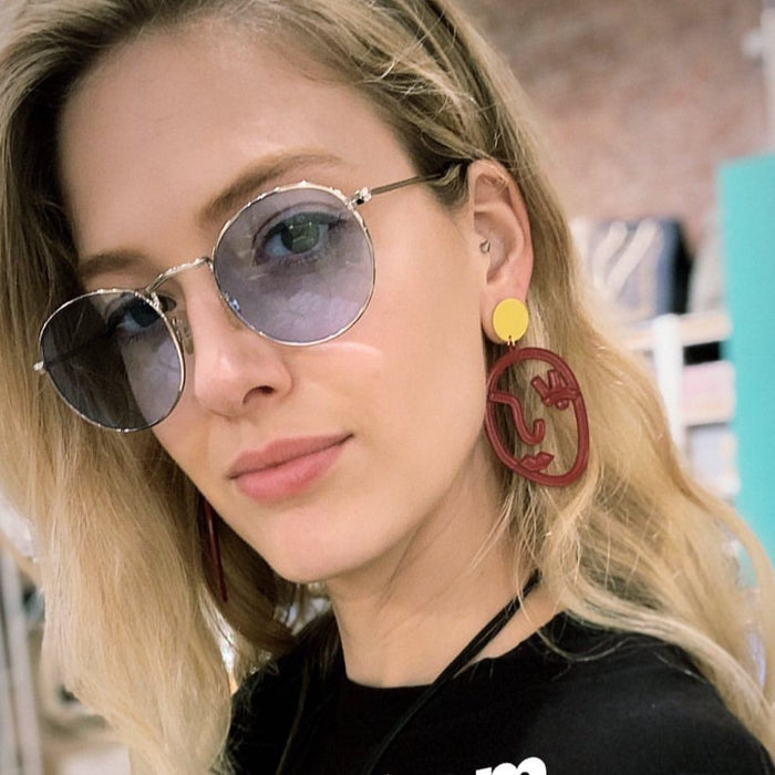 Nia Face Earrings