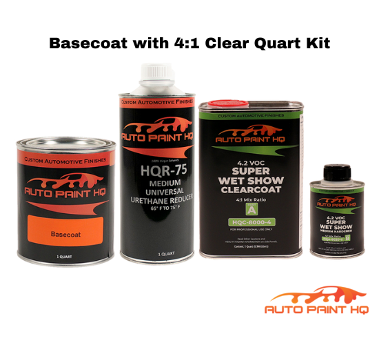 Nissan RBE Morning Sky Blue Basecoat Clearcoat Quart Complete Paint Kit