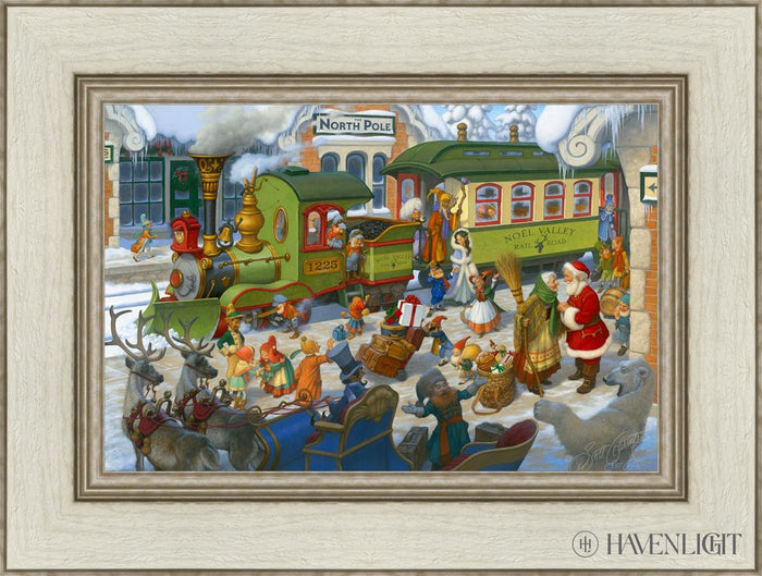 North Pole Depot Open Edition Canvas / 18 X 12 Ivory 24 1/2 Art