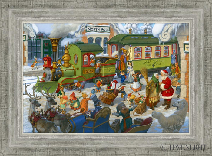 North Pole Depot Open Edition Canvas / 18 X 12 Silver 22 3/4 16 Art