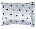 Ruffled Satin Pillowcase - Bows - Premium pillow case from Pat's Monograms - Just $35.95! Shop now at Pat's Monograms