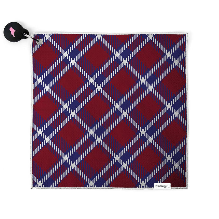 Magnetic Towels in Ryder Plaid Magnetic Golf Towel by Birdie Girl Golf