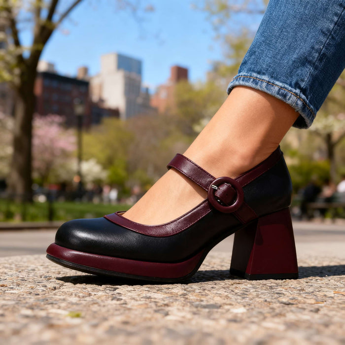 Sabina Buckle Strap Pumps