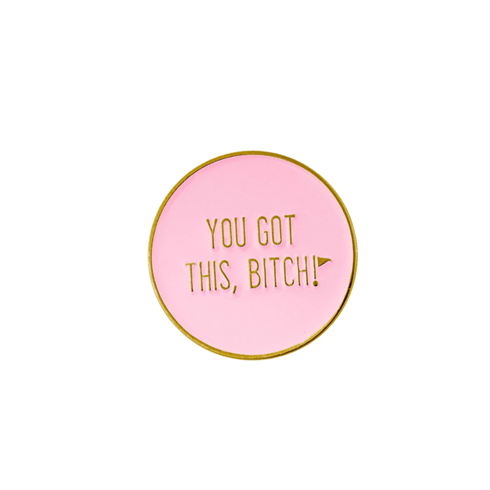 Golf Ball Markers in Sassy Women's Golf Ball Marker Collection (set of 4) with Hat Clip by Birdie Girl Golf
