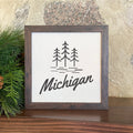 State with Trees - Custom Framed Sign