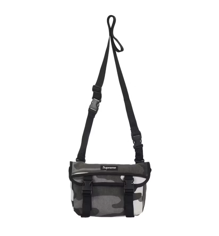 Supreme Mini Messenger Bag in Snow Camo from Season SS25, brand new (deadstock)
