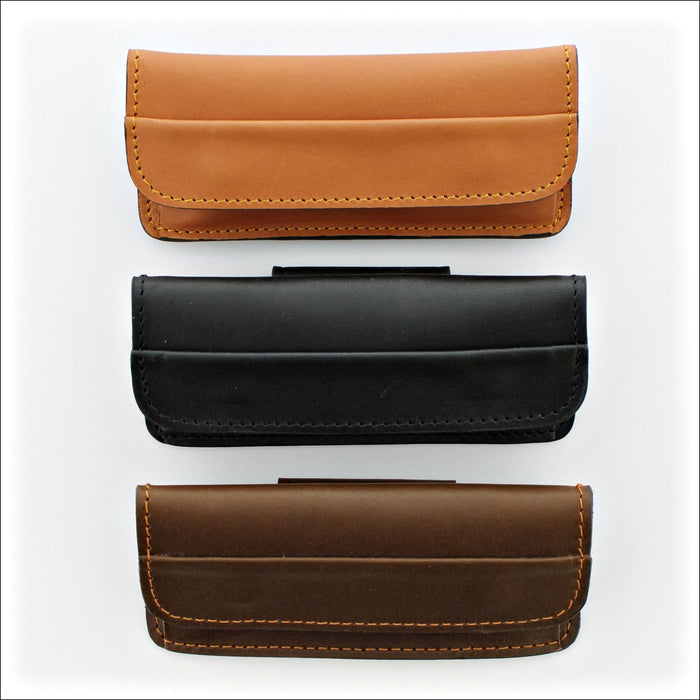 Tendance Leather Sheath for 11 & 13 cm Pocket Knives, - Handcrafted by Max Capdebarthes