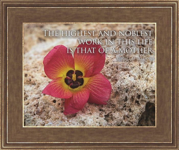 That Of A Mother Motivisional Poster Open Edition Print / 14 X 11 Gold 18 3/4 15 Art