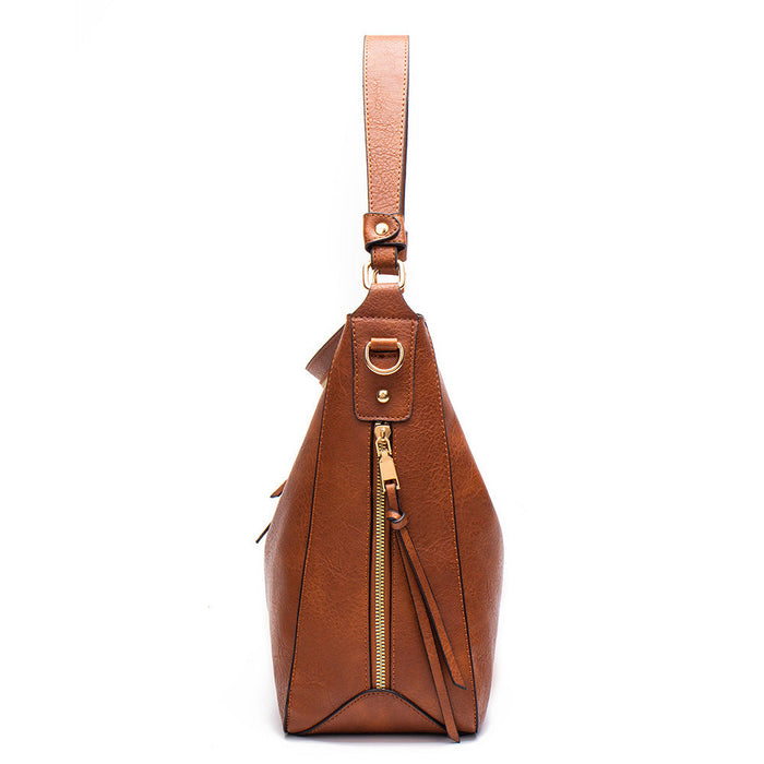 Ounamei Vegan Leather Hobo Tote Bag for Women | Large Capacity Shoulder Handbag with Adjustable Crossbody Strap