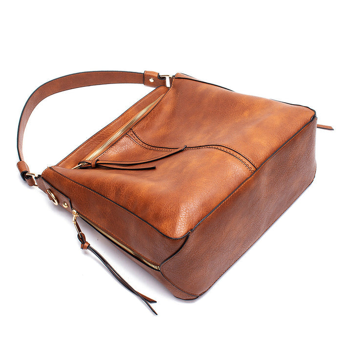Ounamei Vegan Leather Hobo Tote Bag for Women | Large Capacity Shoulder Handbag with Adjustable Crossbody Strap