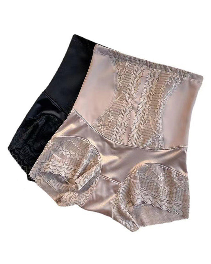 Women's High Waist Seamless Anti-rolling Butt Lifting Tummy Control Postpartum Shaping Panties  - By Qivii