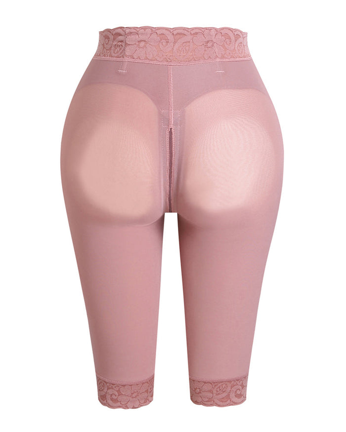 Women's High Waisted Shaping Knee Long Pants Invisible Tummy Control Faja Shorts - By Qivii