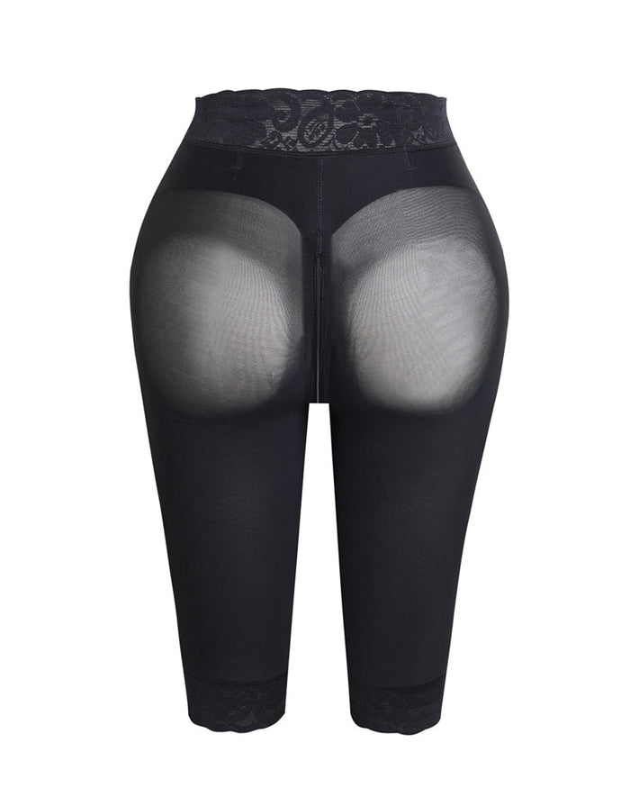Women's High Waisted Shaping Knee Long Pants Invisible Tummy Control Faja Shorts - By Qivii