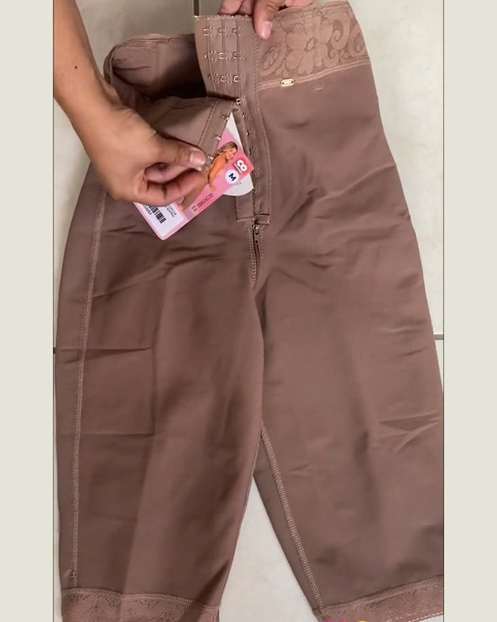 Women's High Waisted Shaping Knee Long Pants Invisible Tummy Control Faja Shorts - By Qivii